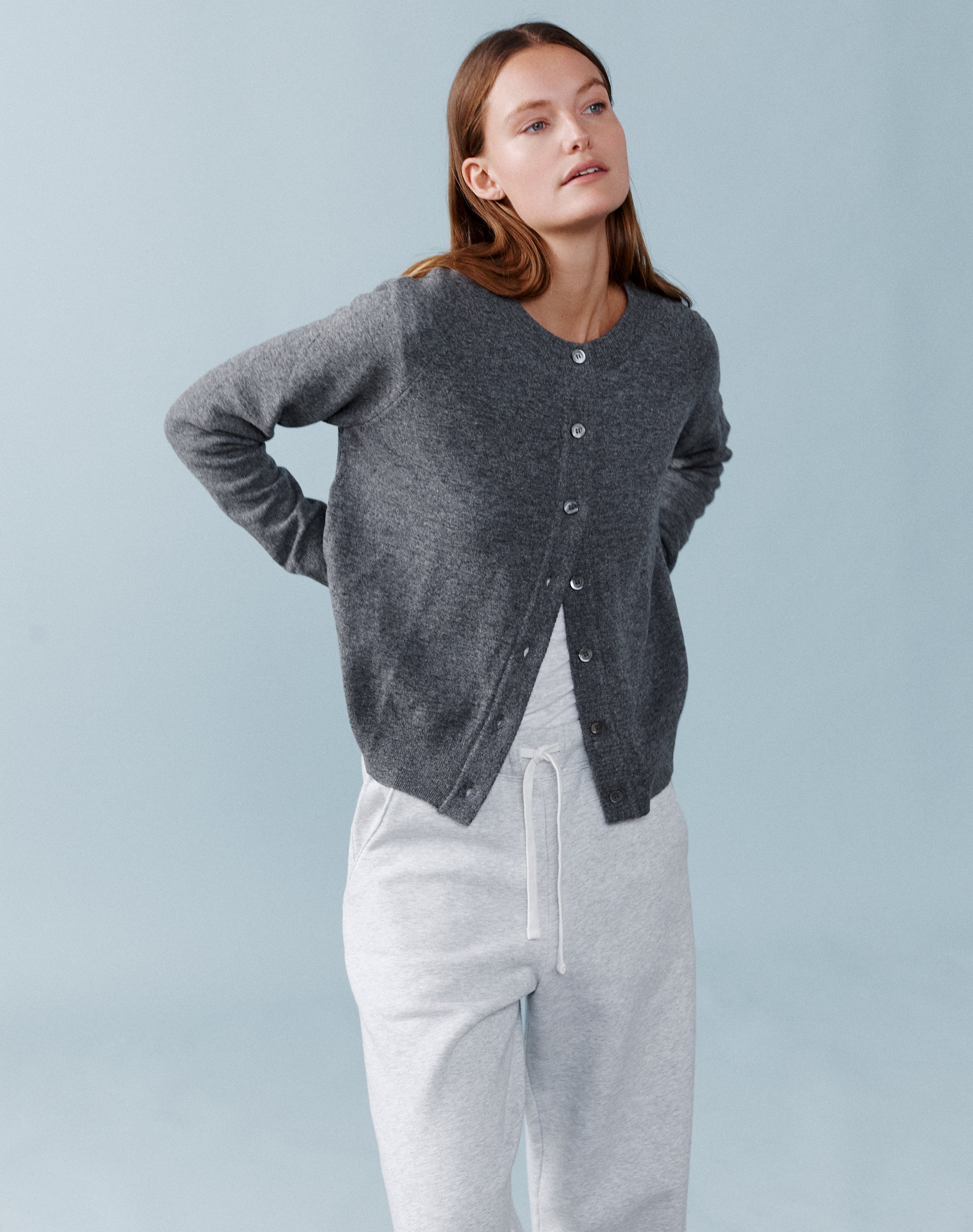 The WEEKEND CARDIGAN - Atlantic Grey